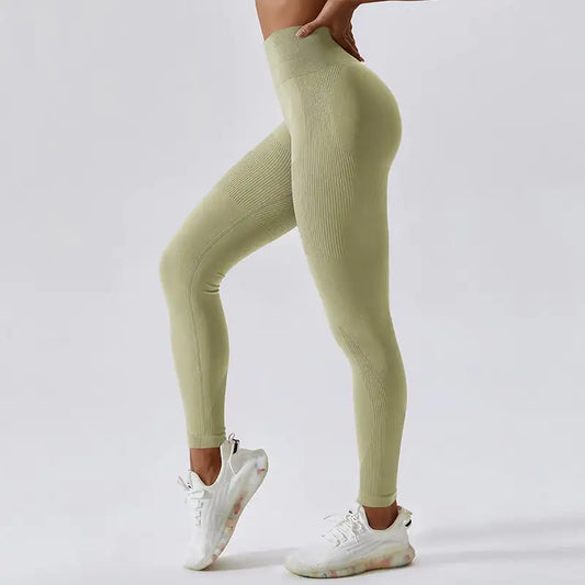 Seamless High Waist Yoga Pants – Women’s Sculpting Workout Leggings | Flexible, Breathable, Butt-Lifting Activewear (S–XL)