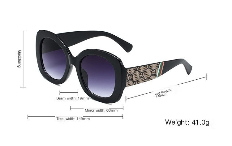 Sonnenbrille Modell 9091 – Oversized Full-Frame Sunglasses with UV400 Protection