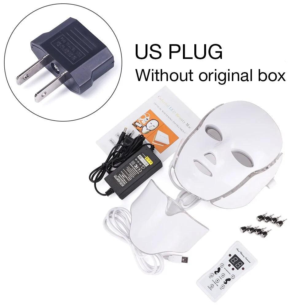 Therapy Face Mask - acne, skin firming, wrinkles, scars WITH Neck Connector