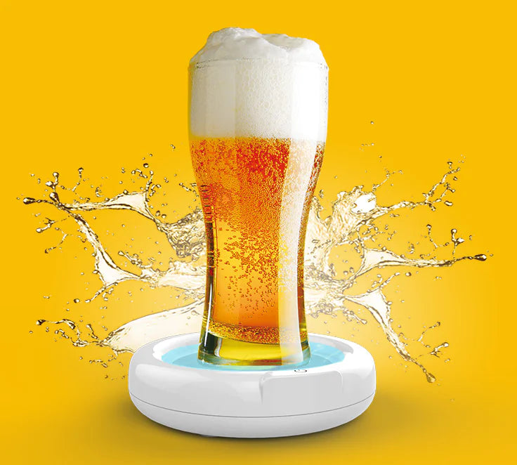 Ultrasonic Beer Frother – Portable Kitchen Gadget for Perfect Foam (ABS + PC, 1800mAh Battery)