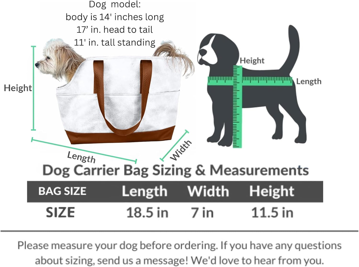 Faux Leather Small Dog Carrier – Hands-Free Pet Tote for Travel and Everyday Outings