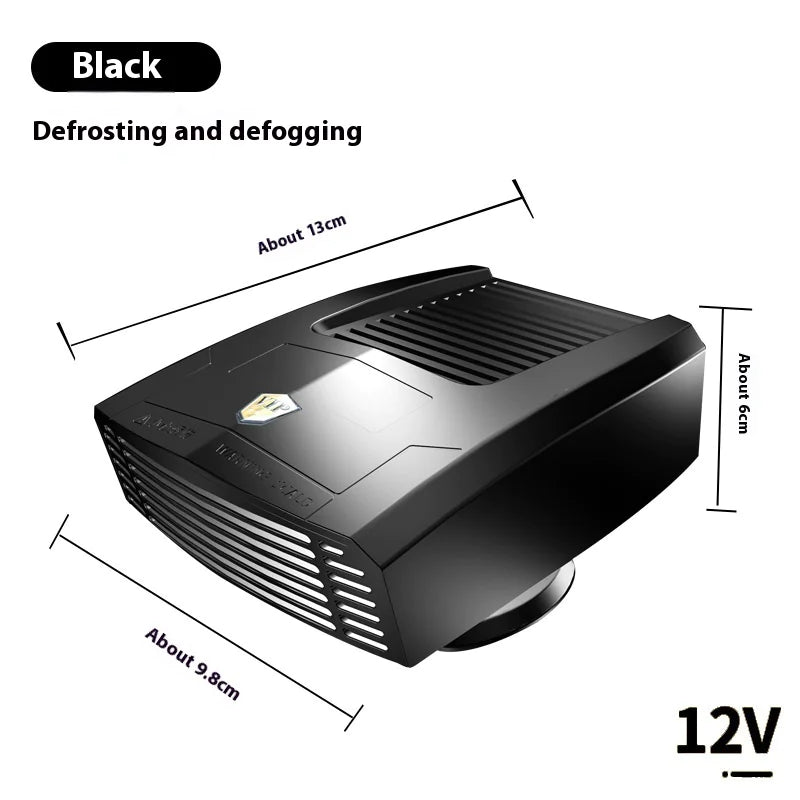 Car Electric Heater – Fast Heating & Defogging with 12V/24V Universal Compatibility (Compact, Durable ABS Design)