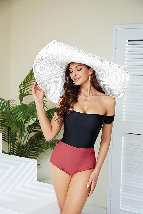 Oversized Beach Straw Hat for Women – Handmade Wide Brim Summer Elegance