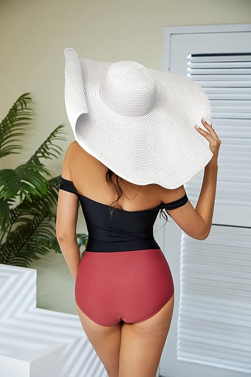 Oversized Beach Straw Hat for Women – Handmade Wide Brim Summer Elegance
