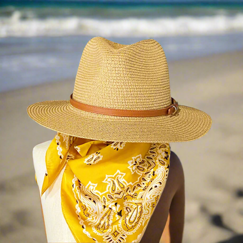 Belted Panama Fedora – Stay Chic and Cool This Summer!