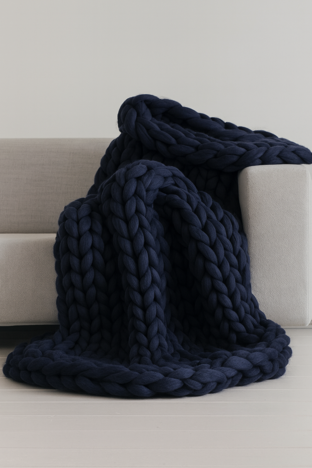 Chunky Merino Wool Blanket – Cozy Decorative Sofa Throw (Multiple Colors & Sizes)