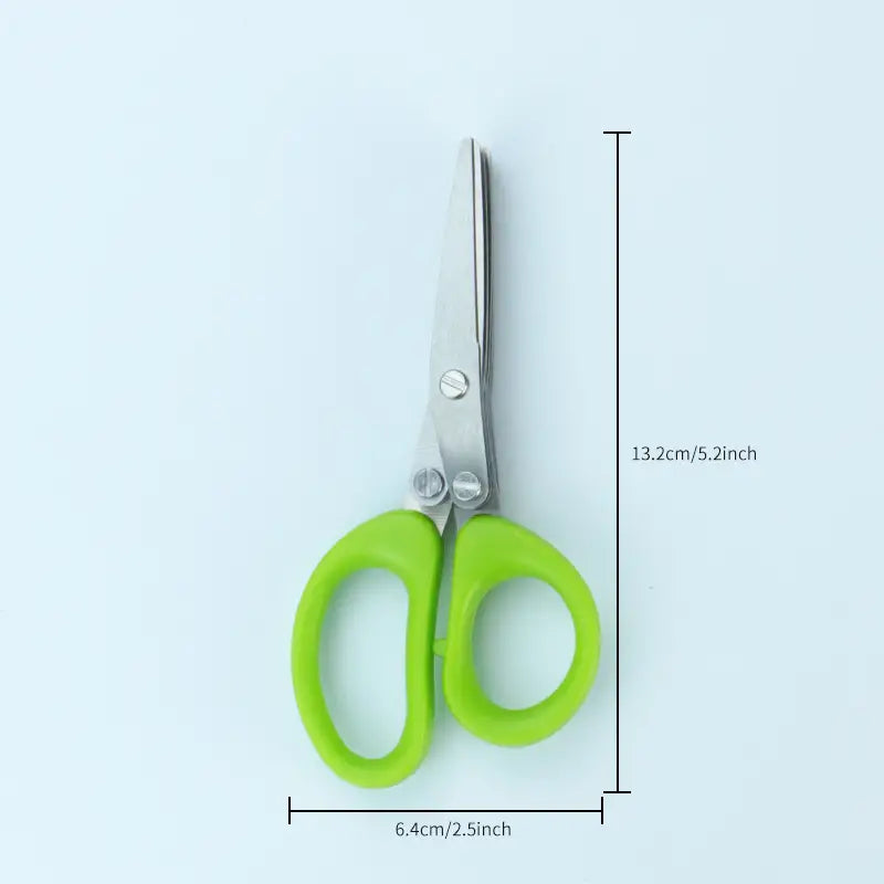 Herb Scissors – Stainless Steel Kitchen Gadget for Cutting Fresh Herbs with Precision (5.2" × 2.5")