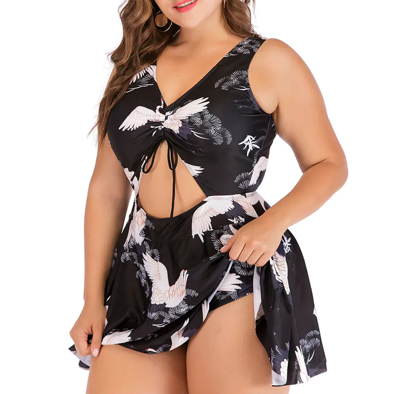 One-Piece Swimsuit – Flattering Plus-Size Swimwear in Bold Summer Colors (Sizes XL–5XL)