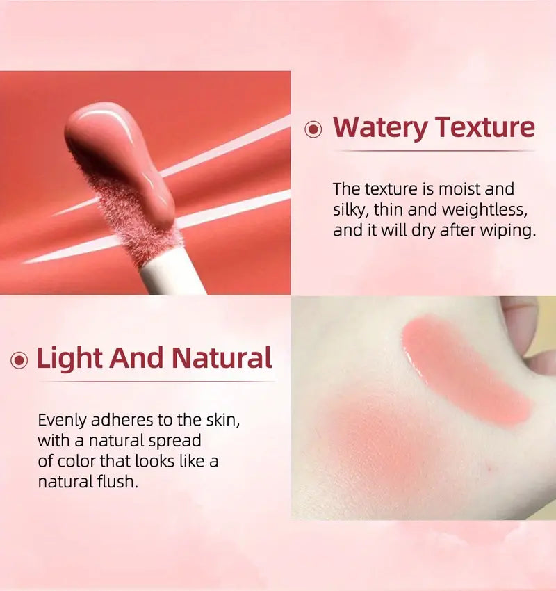 Hydrating Liquid Blush – Silky, Long-Lasting Color for Radiant Cheeks (5 Shades, 0.88 fl oz)