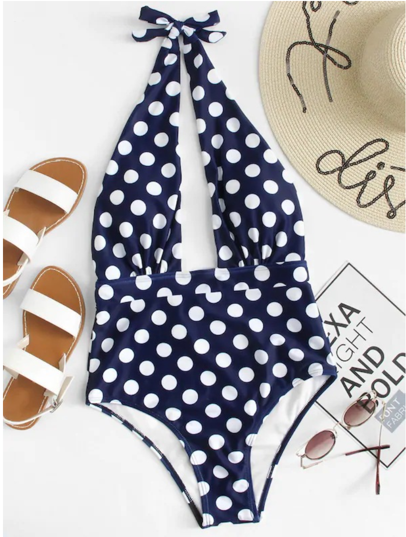 Solid Color One-Piece Swimsuit and Bikini Set – Flattering Fit in Classic Shades