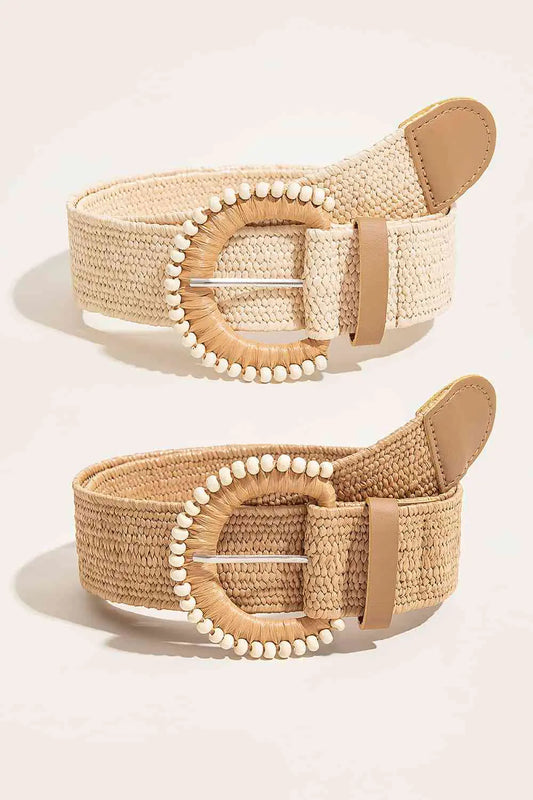 Vintage-Inspired Braided Straw Belt: Timeless Charm Meets Modern Comfort