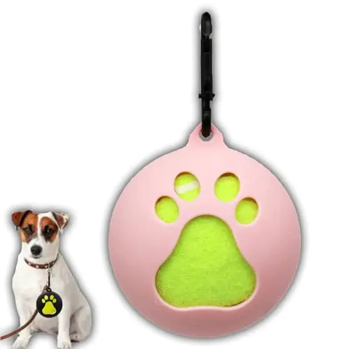 Hands-Free Dog Tennis Ball Holder – Silicone Leash Attachment for Fun and Convenient Playtime