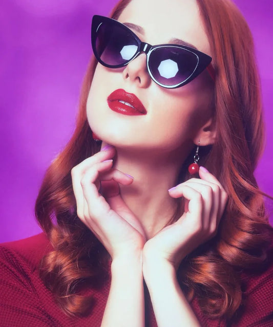 Cat Ear Butterfly Sunglasses – Playful Style with UV Protection (Available in White & Brown)