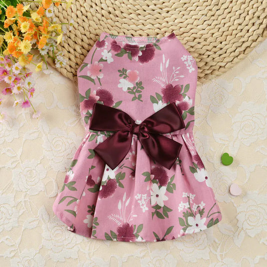Princess Dress for Dogs – Elegant Summer Style in Vibrant Colors (XS to XL)
