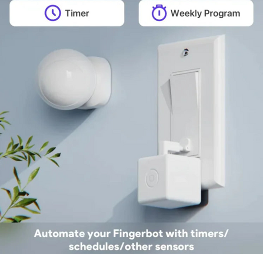 Finger Robot Smart Switch – Compact Bluetooth Button Presser (White or Black)