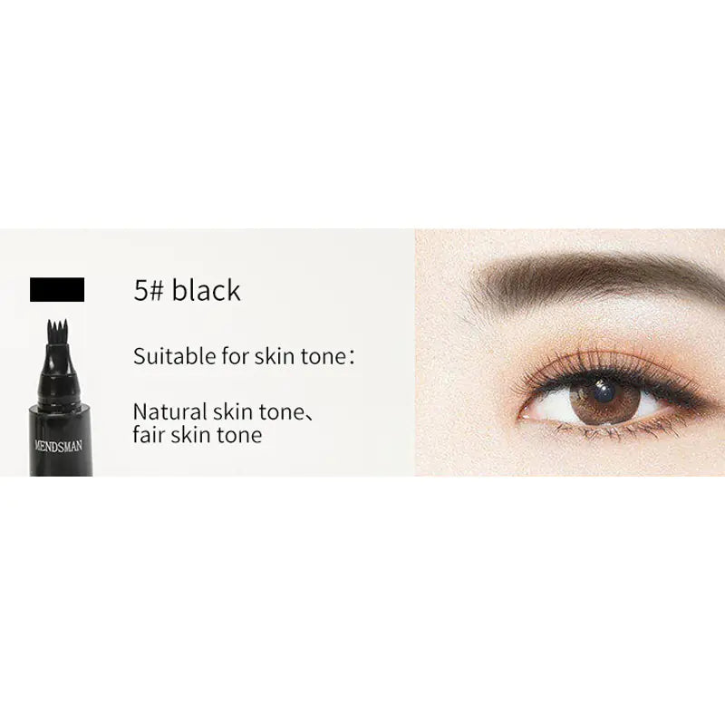 Four-Pronged Eyebrow Pencil – Waterproof, Sweat-Proof, Long-Lasting Precision Brow Pen
