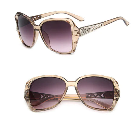 Retro Oversized Women's Sunglasses 5101 – Vintage Chic with UV Protection (Multiple Colors)