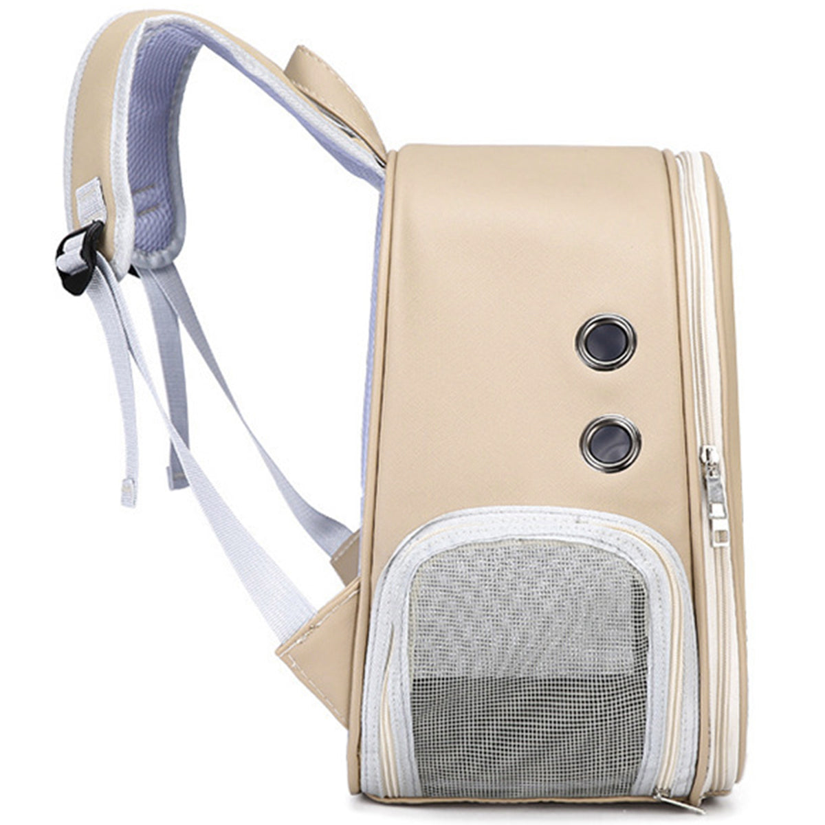 PU Portable Cat Carrier Backpack – Transparent Travel Bag for Small Dogs & Cats