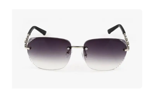 Frameless Oversized Diamond Sunglasses – Lightweight UV400 Fashion Shades for Women (4 Colors)