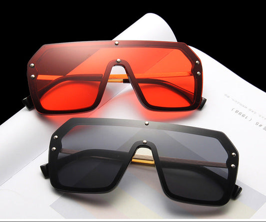 Oversized Shield Sunglasses – Unisex HD Lens Design with UV Protection (5.7" Width)