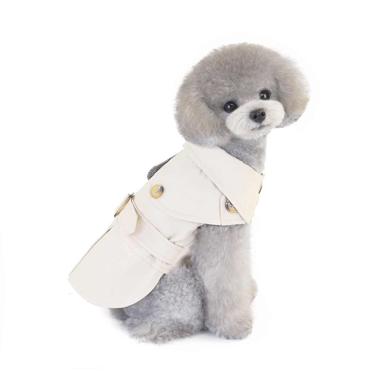 Trendy Polyester Dog Outfit – Stylish Everyday Wear in Khaki, Navy Blue, and Green (S–2XL)