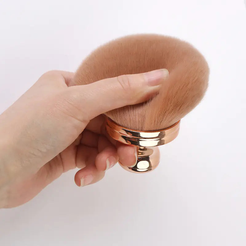 Mushroom Head Loose Powder Blush Brush – Ultra-Soft Fiber for Seamless Application