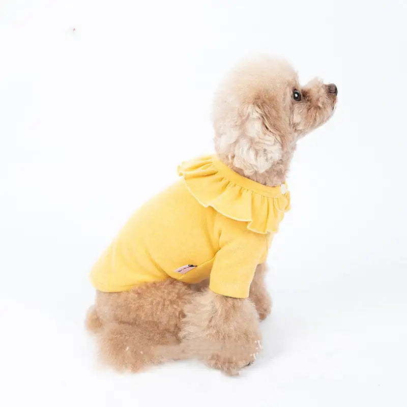 Cozy Acrylic Pet Clothing – Thickened Long-Sleeve Autumn & Winter Outfit for Small to Medium Pets (XXS to 3XL Sizes)
