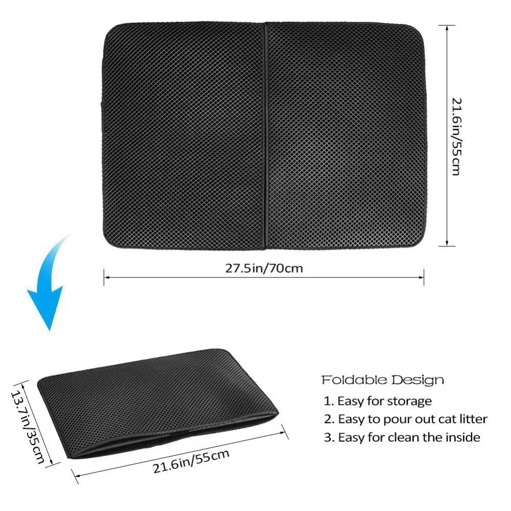 Cat Litter Mat – Dual-Layer Trap for Mess-Free Floors and Happy Paws