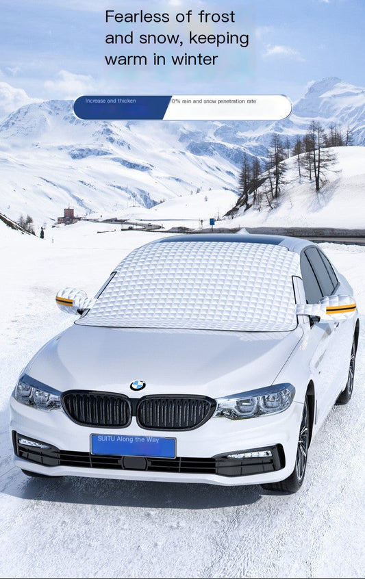 Winter Car Windshield Snow Shield – Magnetic Frost Guard with 3-Layer Protection (Universal Fit for Cars & SUVs)