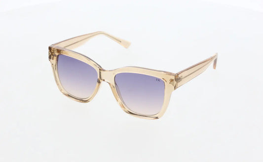HAWK Women’s Geometric Eyeglasses – Bone Material with Fume Brown Frame (Model HW2081) - ONLY 10 LEFT!