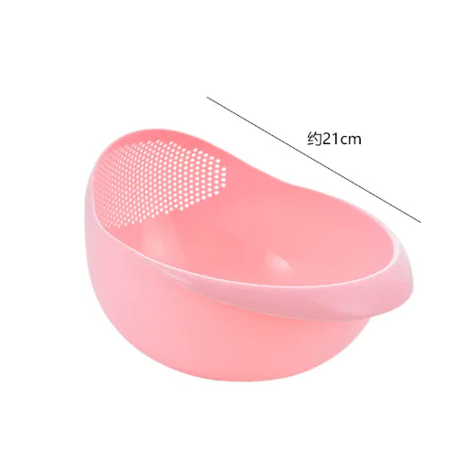 Plastic Fruit and Vegetable Draining Basket – Modern Simplicity Design (Multi-Color Options)