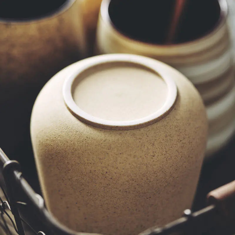 Japanese Vintage Ceramic Coffee Mug – 350ml Rustic Style Stoneware Mug for Coffee, Tea & Hot Chocolate