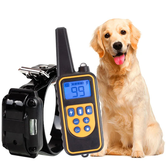 Electric Dog Training Collar – Waterproof, Long-Range, and Fully Adjustable for Effective Obedience Training