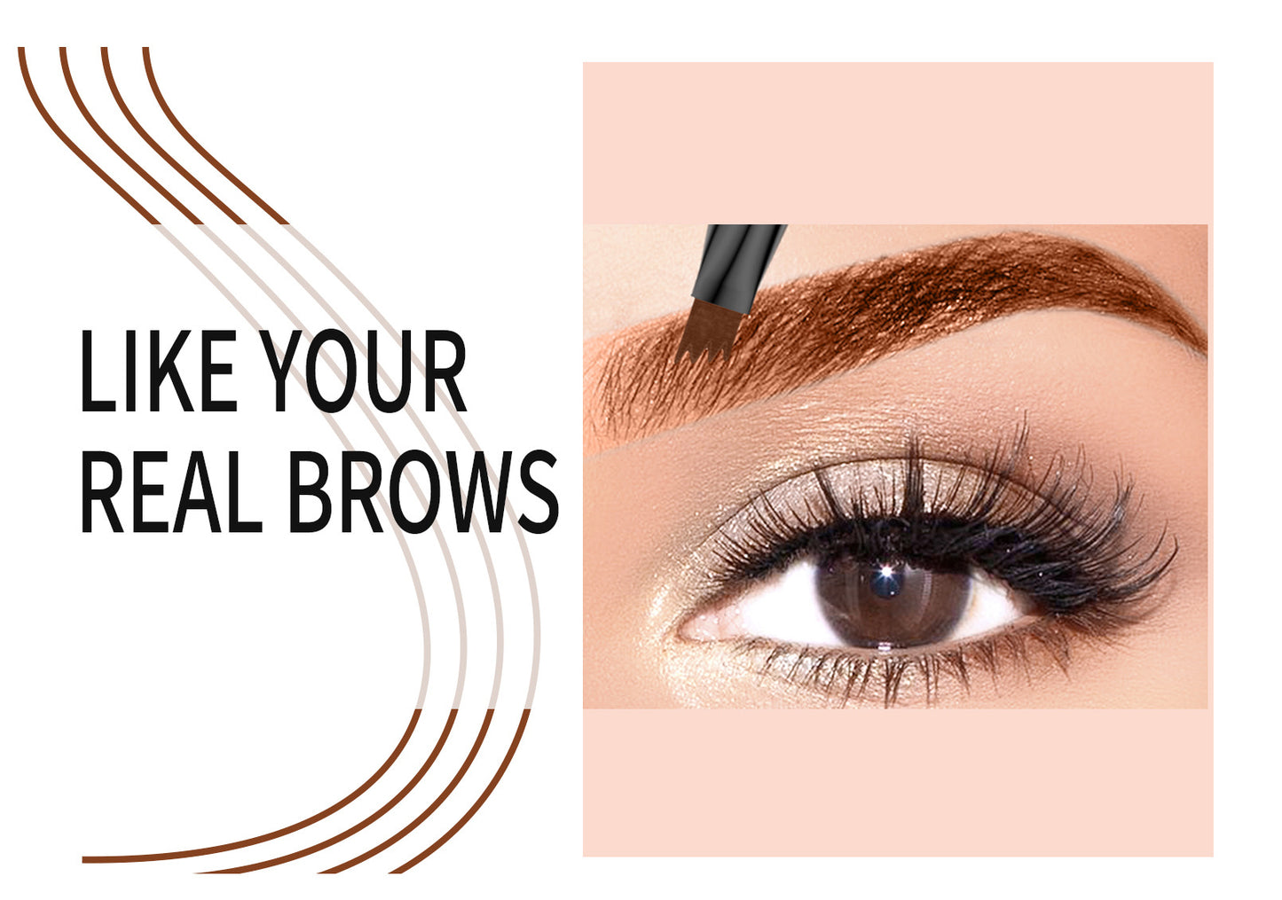 YANQINA Four-Claw Liquid Eyebrow Pencil – Waterproof, Sweat-Proof, Long-Lasting 24H Wear
