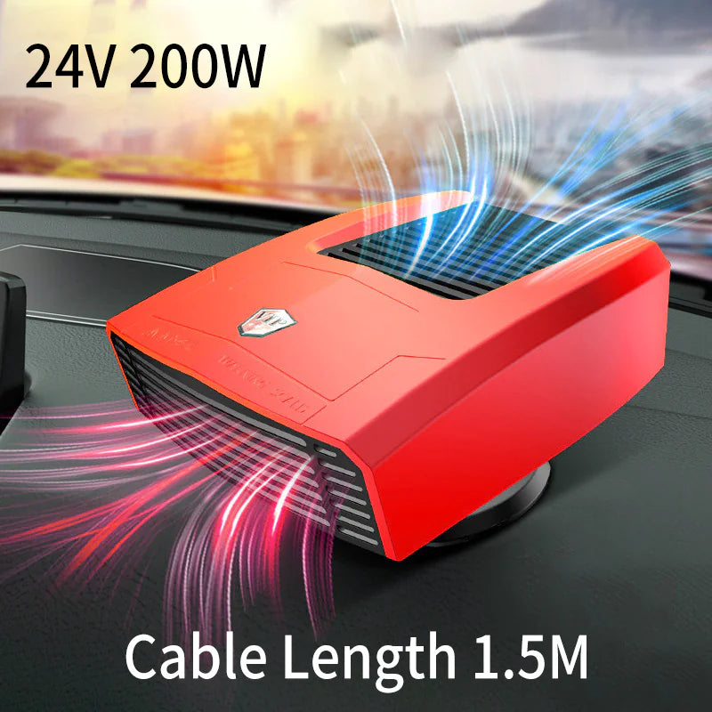 Car Electric Heater – Fast Heating & Defogging with 12V/24V Universal Compatibility (Compact, Durable ABS Design)
