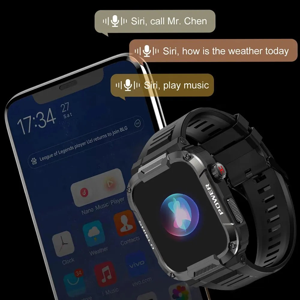 MELANDA 1.85 Outdoor Military Smart Watch: Your Ultimate Outdoor Companion