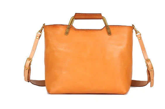 Layered Leather Handbag – Premium Cowhide Shoulder Messenger Bag in Six Timeless Colors