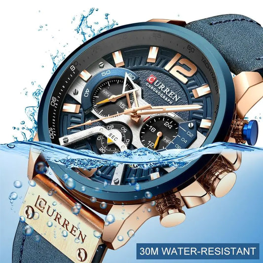 The Leather Curren Chrono Edition: Style Meets Durability