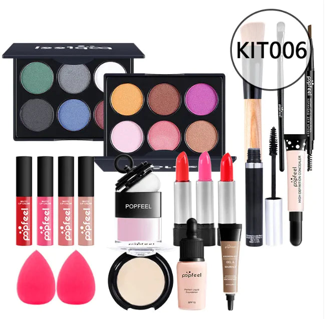 Beginner’s Complete Makeup Set – All-in-One Kit with Concealer, Eyeliner & Eyebrow Pencil (Multi-Shade Options)