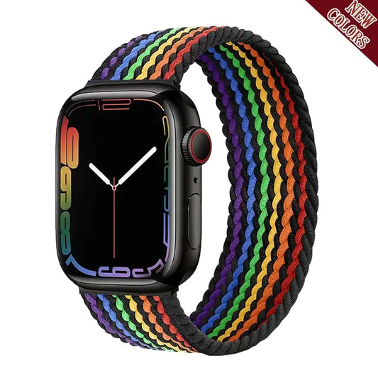 Upgrade Your Apple Watch with a Stretchable Nylon Elastic Loop Band