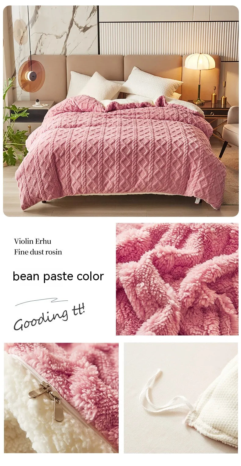 Soft Polyester Blanket – Modern Solid Color Throw (Multiple Sizes & Colors)