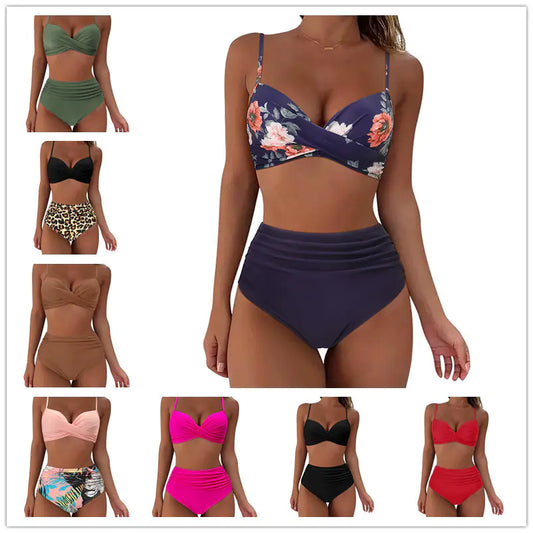 Cross-Back Sexy Bikini – Bold, Flattering Swimwear with Sleek Support (Sizes S–2XL)