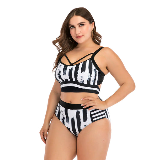 Sexy Plus-Size Bikini Swimsuit – Supportive, Stretchy, and Stunning (Sizes L–4XL)