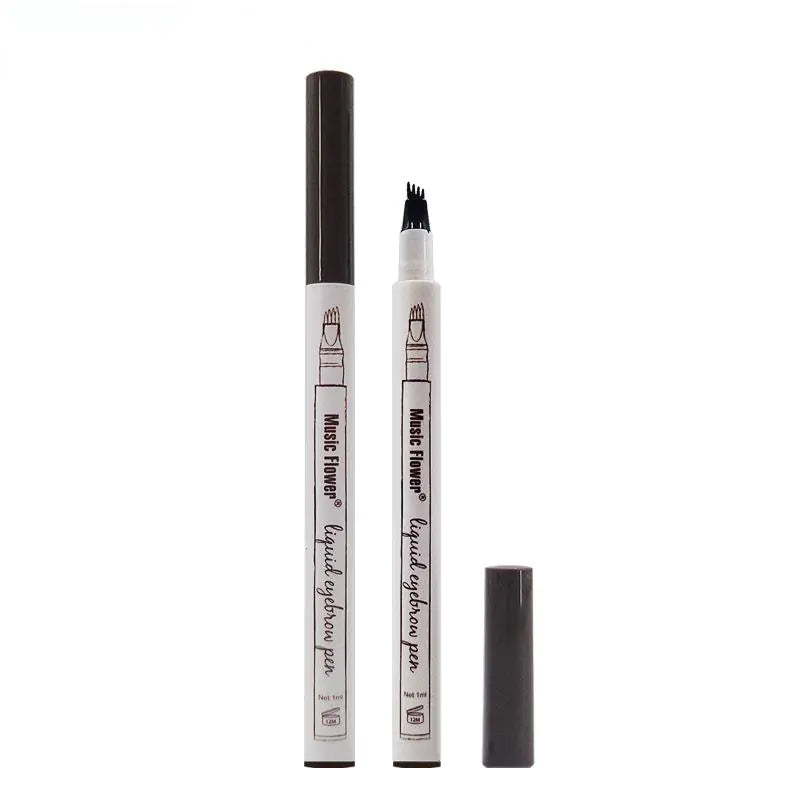 Waterproof Eyebrow Pencil – 4-Pronged Precision Tip for Natural, Long-Lasting Brows