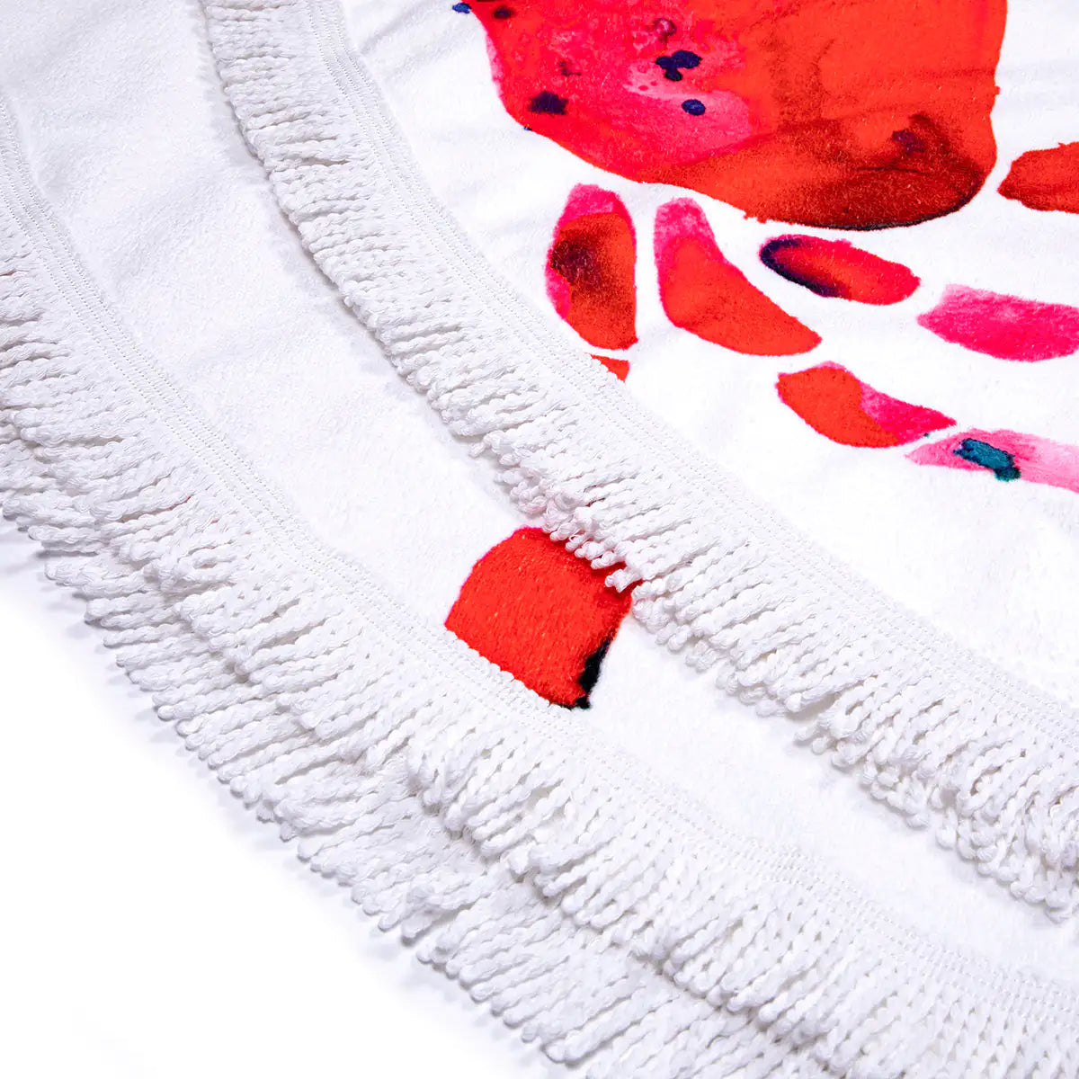 ANEMOSS Round Beach Towel – Artisan-Designed Comfort with Turkish Cotton & Microfiber