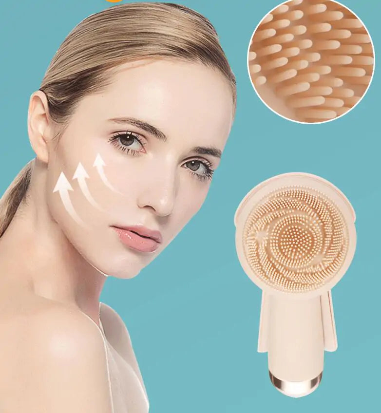 Silicone Facial Brush - Rose