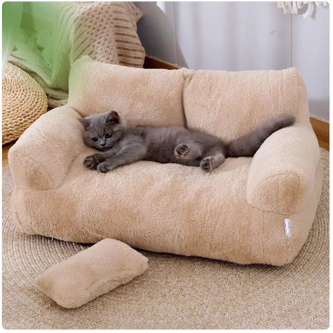 Plush Pet Bed – Soft Support and Cozy Luxury for Cats and Small Dogs