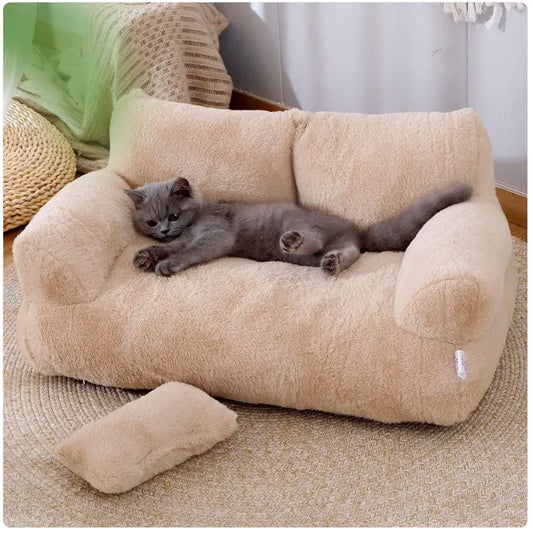 Plush Pet Bed – Soft Support and Cozy Luxury for Cats and Small Dogs