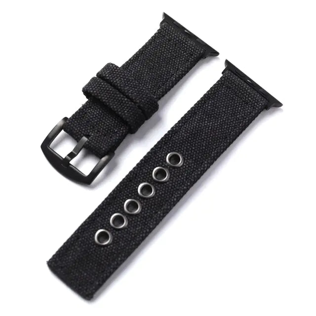 Double-Layer Canvas Ultra Watch Strap for Apple Watch 8/7 – Rugged Durability Meets Style