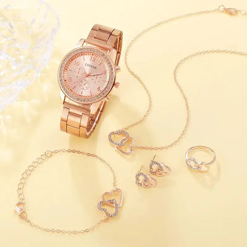 Radiate Elegance with the Rose Gold Luxury Watch Set